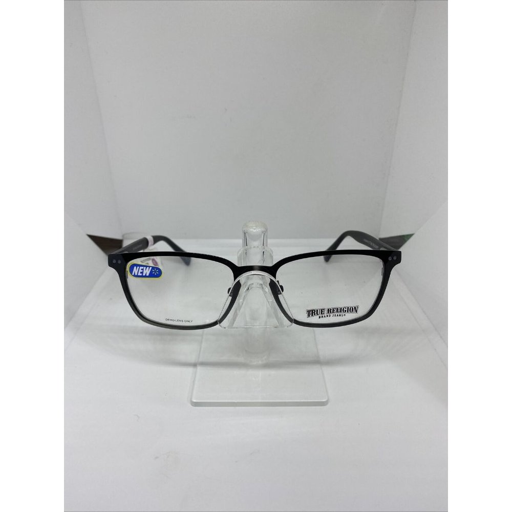 True Religion T017 FW530 Eyeglass Frames Black Metal Acetate Arms 53/19/145 NWT